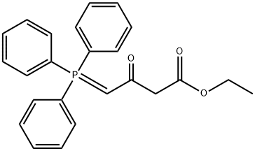 3-オキソ-4-(トリフェニルホスホラニリデン)酪酸エチル 化学構造式