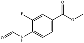 3-氟-4-甲酰氨基苯甲酸甲酯 结构式