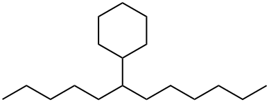 (1-ペンチルヘプチル)シクロヘキサン 化学構造式