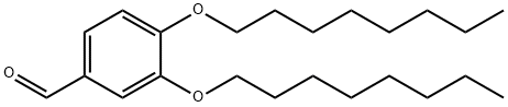3′,4′-(ジオクチルオキシ)ベンズアルデヒド 化学構造式