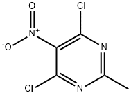 2-甲基-4,6-二氯-5-硝基嘧啶, 13162-43-1, 结构式
