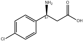 (S)-3-氨基-3-(4-氯苯基)-丙酸, 131690-60-3, 结构式