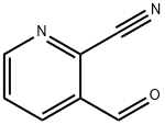 3-甲酸基-2-吡啶甲腈 结构式