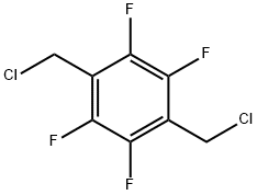 1,4-ビス(クロロメチル)テトラフルオロベンゼン 化学構造式