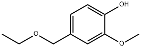 4-(エトキシメチル)-2-メトキシフェノール 化学構造式