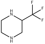 (+/-)-2-(三氟甲基)哌嗪, 131922-05-9, 结构式
