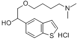 alpha-((4-(Dimethylamino)butoxy)methyl)benzo(b)thiophene-5-methanol hy drochloride Structure