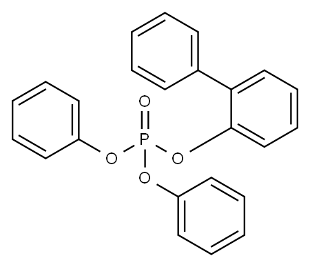 りん酸ジフェニル2-ビフェニリル 化学構造式