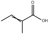 反式-2,3-二甲基丙烯酸 结构式