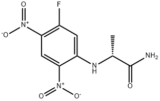 N2-(5-氟-2,4-二硝基苯基)丙氨酰胺, 132055-99-3, 结构式