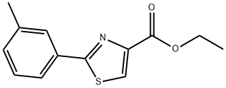 2-间甲苯-噻唑-4-羧酸乙酯, 132089-33-9, 结构式