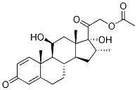 16α-Methyl Prednisolone 21-Acetate, 13209-52-4, 结构式
