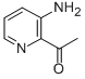 1-(3-アミノピリジン-2-イル)エタノン 化学構造式