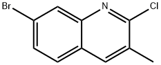 7-BROMO-2-CHLORO-3-METHYLQUINOLINE Structure