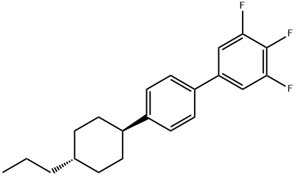 4'-(反式-4-丙基环己基)-3,4,5-三氟联苯 结构式