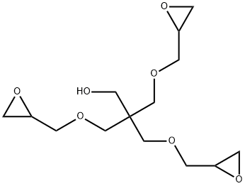 3-(オキシラニルメトキシ)-2,2-ビス[(オキシラニルメトキシ)メチル]-1-プロパノール 化学構造式