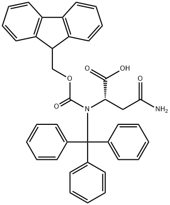 Fmoc-N-三苯甲基-L-天冬酰胺, 132388-59-1, 结构式