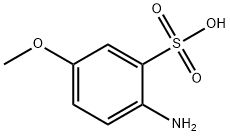 对氨基苯甲醚-3-磺酸, 13244-33-2, 结构式