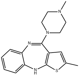 オランザピン 化学構造式