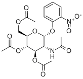 2-Nitrophenyl2-acetamido-3,4,6-tri-O-acetyl-2-deoxy-a-D-glucopyranoside Struktur