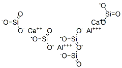 ケイ酸カルシウムアルミニウム 化学構造式