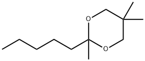 2,5,5-三甲基-2-戊基-1,3-二恶烷, 13273-84-2, 结构式