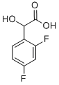 2，4ジフルオロマンデル酸 化学構造式