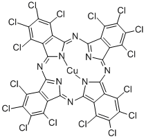 ピグメントグリーン7 化学構造式
