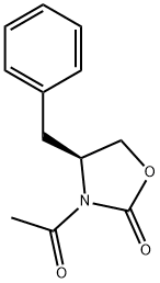 (S)-3-アセチル-4-ベンジル-2-オキサゾリジノン 化学構造式