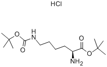 Ne-Boc-L-lysine tert-butyl ester hydrochloride Struktur