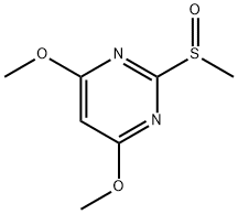 4,6-DIMETHOXY-2-METHYLSULFINYLPYRIMIDINE Structure