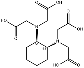 rel-N,N'-[(1R*,2R*)-1,2-シクロヘキサンジイル]ビス[N-(カルボキシメチル)グリシン] 化学構造式