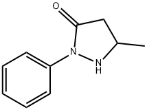 5-METHYL-2-PHENYL-3-PYRAZOLIDINONE Structure