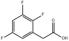2,3,5-トリフルオロフェニル酢酸 化学構造式