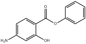 4-アミノサリチル酸フェニル 化学構造式
