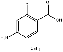 对氨基水杨酸钙, 133-15-3, 结构式