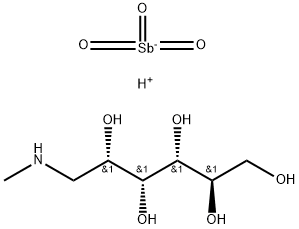 アンチモン酸メグルミン 化学構造式