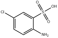 2-アミノ-5-クロロベンゼンスルホン酸 化学構造式