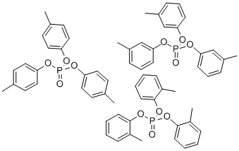 リン酸トリクレシル 化学構造式