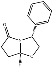 (3R-CIS)-(-)-3-フェニルテトラヒドロピロロ〔2,1-B〕オキサゾール-5(6H)-オン 化学構造式