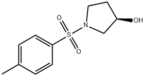 1-(对甲苯磺酰)-(R)-(-)-3-羟基吡咯烷 结构式