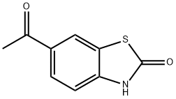 6-アセチル-2(3H)-ベンゾチアゾロン 化学構造式
