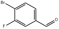4-ブロモ-3-フルオロベンズアルデヒド 化学構造式