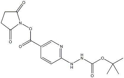 SUCCINIMIDYL 6-BOC-HYDRAZINONICOTINATE Structure