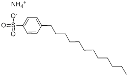 ドデシルベンゼンスルホン酸アンモニウム 化学構造式