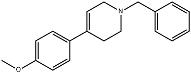 1-苄基-4-(4-甲氧基苯基)四氢吡啶 结构式
