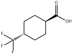 反-4-(三氟甲基)环己烷甲酸 结构式