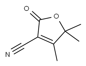 4,5,5-Trimethyl-2-oxo-2,5-dihydro-3-furancarbonitrile Structure