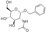 苄基2-乙酰氨基-2-去氧- -D-吡喃葡萄糖苷 结构式