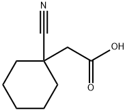 1-Cyanocyclohexaneacetic acid Structure